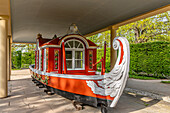 Triton gondola of Elector August the Strong in Pillnitz Palace Park in Dresden, Saxony, Germany