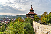 The Thick Tower of the Burg city fortifications in Esslingen am Neckar, Baden-Württemberg, Germany
