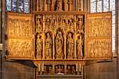 Mary's altar by Hans Seyfer in the Kilianskirche in Heilbronn, Baden-Württemberg, Germany