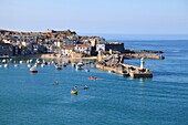 View of St Ives Bay, Cornwall, England, UK