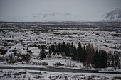 Nationalpark Þingvellir im Winter, Island