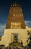 Wedding tower on Mathildenhöhe, landmark of the city of Darmstadt, Hesse, Germany