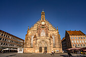 Die Frauenkirche am Hauptmarkt, Nürnberg, Bayern, Deutschland 