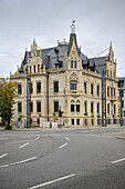 Historisches Gebäude am Bahnhof, Chemnitz, Sachsen, Deutschland, Europa