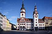 Altes Rathaus und Siegertsches Haus am Marktplatz, Chemnitz, Sachsen, Deutschland, Europa