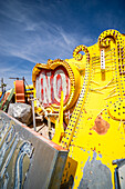 Abandoned and discarded neon signs in the Neon Museum aka Neon boneyard in Las Vegas, Nevada.