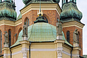 Goldene Kapelle mit Herrscherfiguren am Posener Dom (St.-Peter-und-Paul-Kathedrale, Katedra) auf der Dominsel (Ostrów Tumski) Poznań (Poznan; Posen) in der Woiwodschaft Wielkopolska in Polen