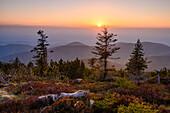 Sonnenuntergang an der Hornisgrinde, Schwarzwald, Baden-Württemberg, Deutschland