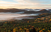 Golden hour at Rötzenfels, Palatinate Forest, Rhineland-Palatinate, Germany