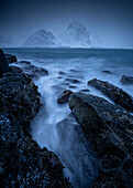 Dramatic twilight in Lofoten, Norway