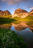 Sunset at Rappensee, Oberstdorf, Allgäu, Bavaria, Germany