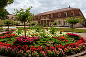 Spa park in the Bavarian state spa Bad Bocklet, Bad Kissingen district, Lower Franconia, Franconia, Bavaria, Germany