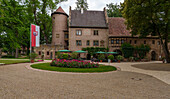 Schloss Aschach in der Gemeinde Aschach einem Ortsteil von Bad Bocklet, Landkreis Bad Kissingen, Unterfranken, Franken, Bayern, Deutschland