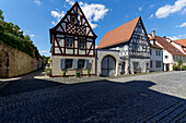 Historic old town of Sommerhausen am Main, Würzburg district, Franconia, Lower Franconia, Bavaria, Germany