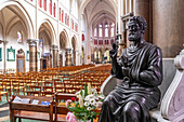 Interior of Saint Pierre church in Calais, France