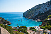 La Granadella, the most beautiful bathing bay on the Costa Blanca, in October, Spain