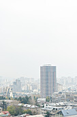 Foggy morning in Tbilisi's downtown