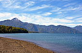 Chile; Southern Chile; Los Lagos Region; Vicente Perez Rosales National Park; at Petrohue; Lake Todos Los Santos