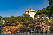 Die buddhistische Tempelanlage Wat Saket oder Tempel des Goldenen Berges, Golden Mount Temple, Bangkok, Thailand, Asien 