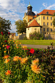 Schloss und Schlosspark Moritzburg in Zeitz, Burgenlandkreis, Sachsen-Anhalt, Deutschland                              