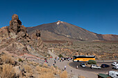 Teide Volcano; Visiting the highest mountain in Spain at 3715 m is one of the most popular excursions in Tenerife, Canary Islands, Spain