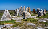 Ireland, County Mayo, Mullet Peninsula, Deirbhile's Twist stone circle, an artwork by Michael Boffin for the Mayo 5000 campaign