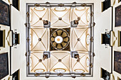Ceiling of a palazzo, Palacio Marq, Tudela, Navarra, Spain