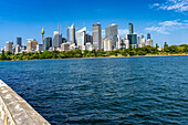 Wolkenkratzer dominieren die Innenstadt von Sydney, Australien