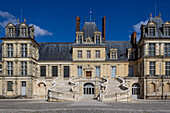 Schloss Fontainebleau in Fontainebleau, Département Seine-et-Marne, Ile-de-France, Frankreich