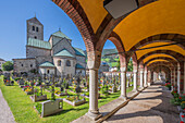 Collegiate church in Innichen, Sexten Dolomites, Innichen, (San Candido), Hochpustertal, Bolzano Province, Alto Adige, South Tyrol, Alps, Dolomites, Trentino-South Tyrol, Italy