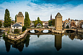 Ponts Couverts bridge, La Petite France, River Ill, Strasbourg, Alsace, France