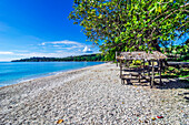 Einsamer Strand bei der Hauptstadt Honiara, Insel Guadalcanal, Salomonen, Melanesien, südwestlicher Pazifik, Südsee