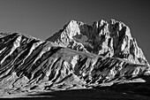 Corno Grande in Gran Sasso from Campo Imperatore, Gran Sasso, Gran Sasso National Park, Abruzzo, Italy