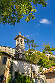Santa Fiora, view of the Madonna della Neve church, Grosseto province, Tuscany, Italy, Europe