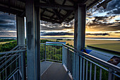  View from the Johann Jacob Grümbke observation tower, landscape on the Lebbin peninsula, Rügen, Baltic Sea coast, Mecklenburg Western Pomerania Baltic Sea coast, Mecklenburg Western Pomerania, Germany 