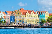  Queen Emmabrug, floating bridge, harbor, old town, Willemstad, Curacao, Netherlands 