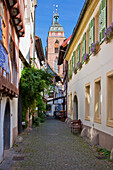 Die Metzgergasse in Neustadt an der Weinstraße, Rheinland-Pfalz, Deutschland