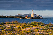 Leuchtturm Isola della Bocca, Olbia, Sardinien, Italien