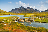 Bierikbakte, Ähpar Massiv, Bielajahka, Sarek Nationalpark, Lappland, Schweden, Europa