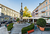 Franz-Carl-Brunnen, Bad Ischl, Salzkammergut, Oberösterreich, Österreich