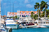  Harbor with Royal Plaza Mall, Oranjestad, Aruba, Netherlands, Lesser Antilles 