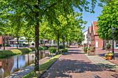 Hauptkanal von Papenburg, Emsland, Niedersachsen, Deutschland