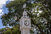  Victoria Clock Tower in the city center, Victoria, Mahé Island, Seychelles, Indian Ocean 