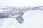 Winter am Altmain, Neuses am Berg, Dettelbach, Kitzingen, Unterfranken, Franken, Bayern, Deutschland, Europa