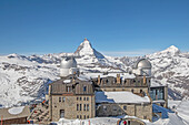 Observatorium Gornergrat und Matterhorn, Wallis, Schweiz