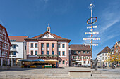  Market square of Eppingen, Deutsche Fachwerkstrasse, Kraichgau, Baden-Württemberg, Germany 
