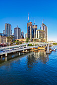  Cityscape of Brisbane, capital of the state of Queensland in northeastern Australia.  