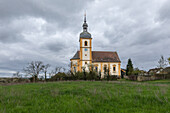  The church of Garstadt, Bergrheinfeld, Schweinfurt, Lower Franconia, Franconia, Bavaria, Germany, Europe 