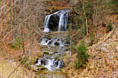 Josefstaler Wasserfälle in Fischhausen-Neuhaus, bei Schliersee in Oberbayern in Bayern, Deutschland