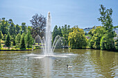  Kurpark in Bad Schwalbach, Rheingau, Taunus, Hesse, Germany 